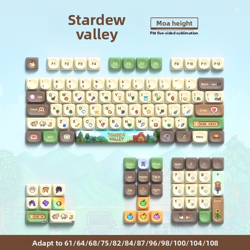 Gaming Accessories Aesthetic - 112 buah Tutup Tombol Keyboard Mekanik
