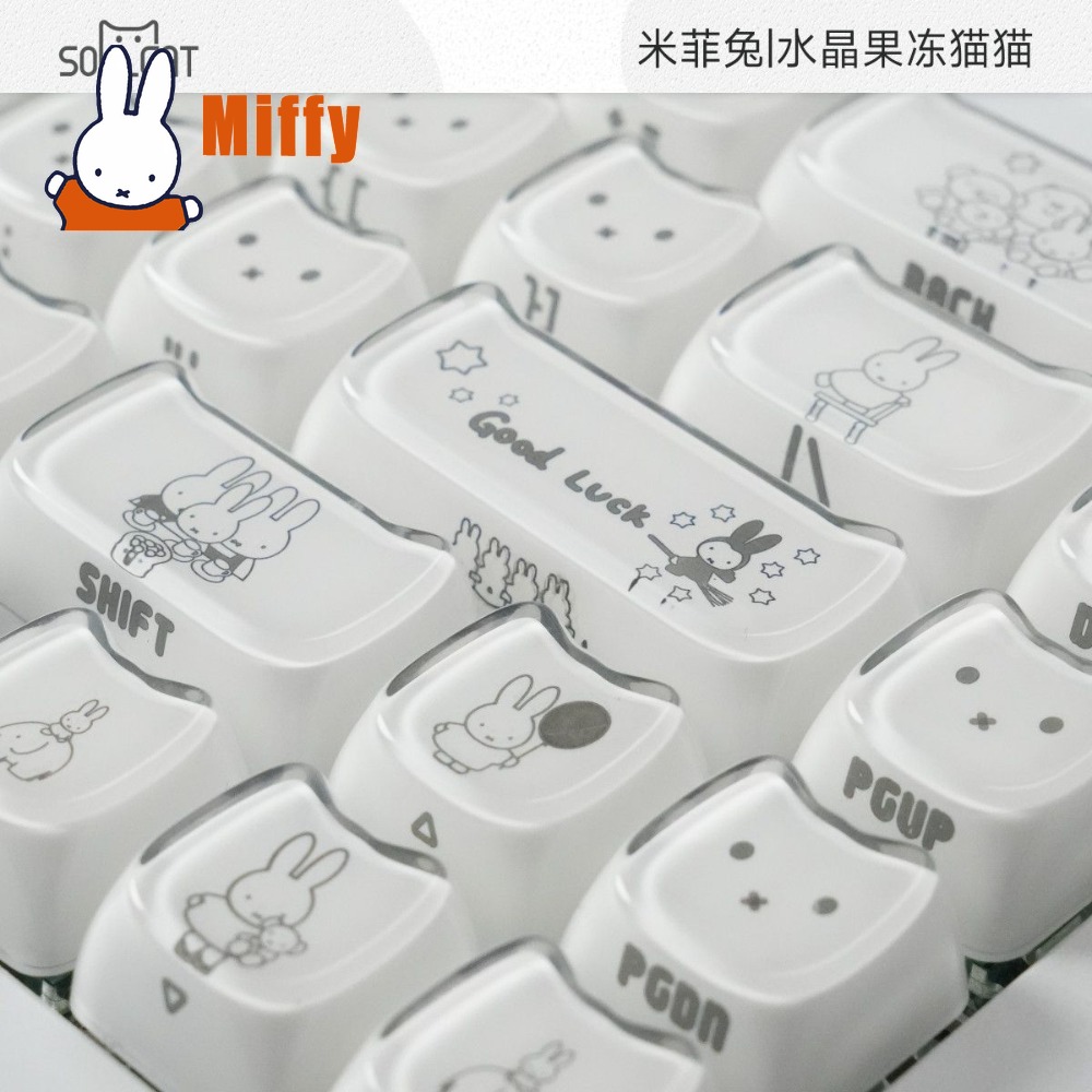 Kawaii Miffy Keycaps Kelinci L - Gaming Accessories Aesthetic ulasan dan harga