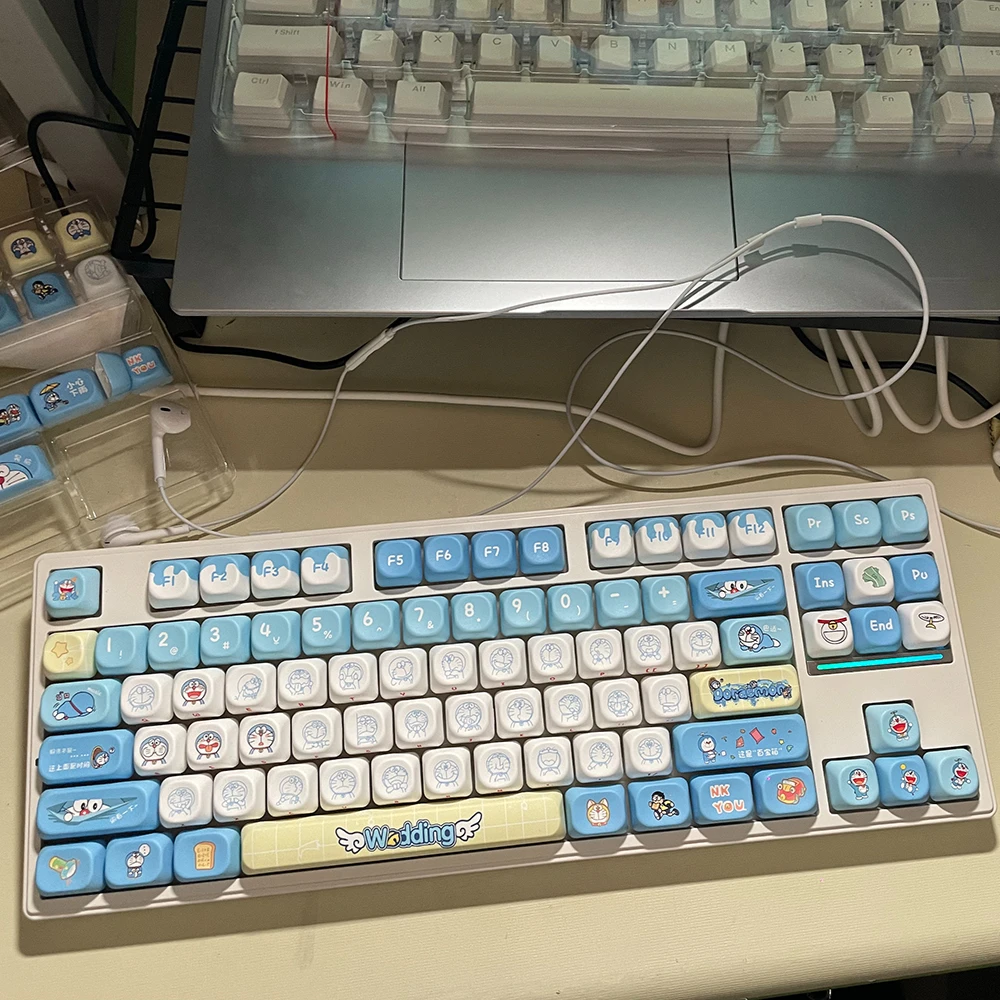 Keycap Doraemon Asli, 120 Tomb - Gaming Accessories Aesthetic ulasan dan harga