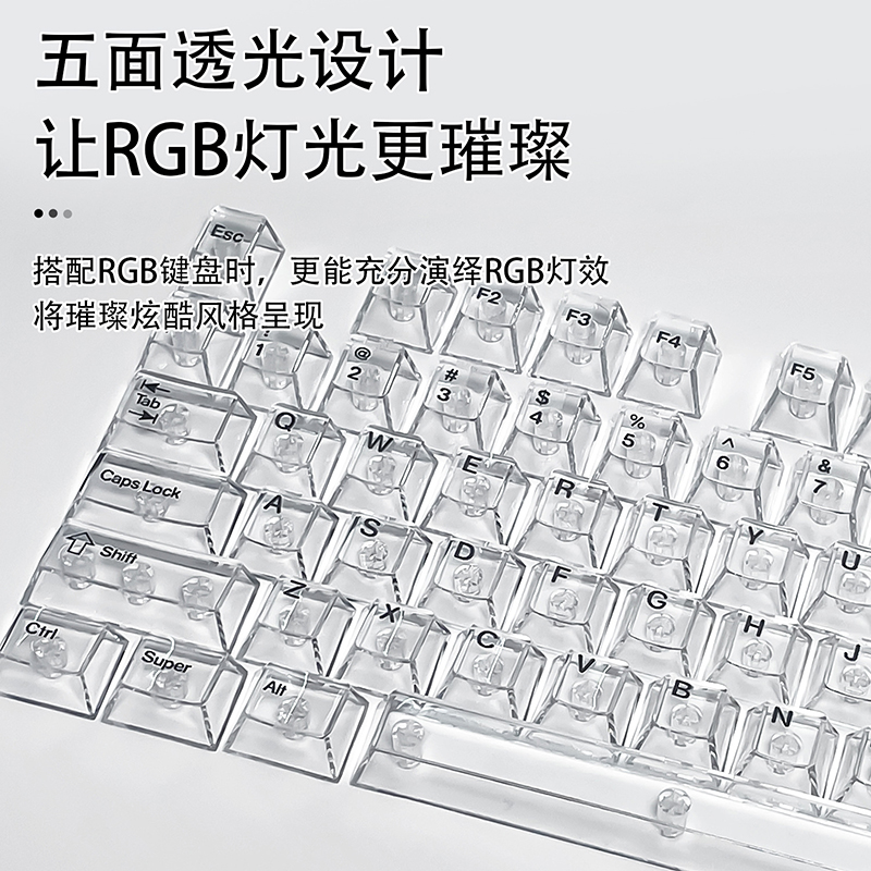 Keycap Profil Cherry Transpara - Gaming Accessories Aesthetic ulasan dan harga